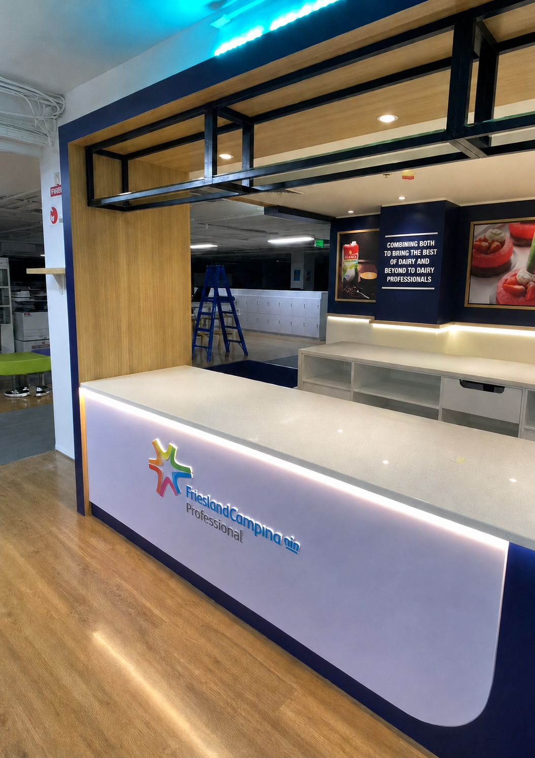 Alaska Milk Makati product showcase area completed fit-out by Manila Exhibition