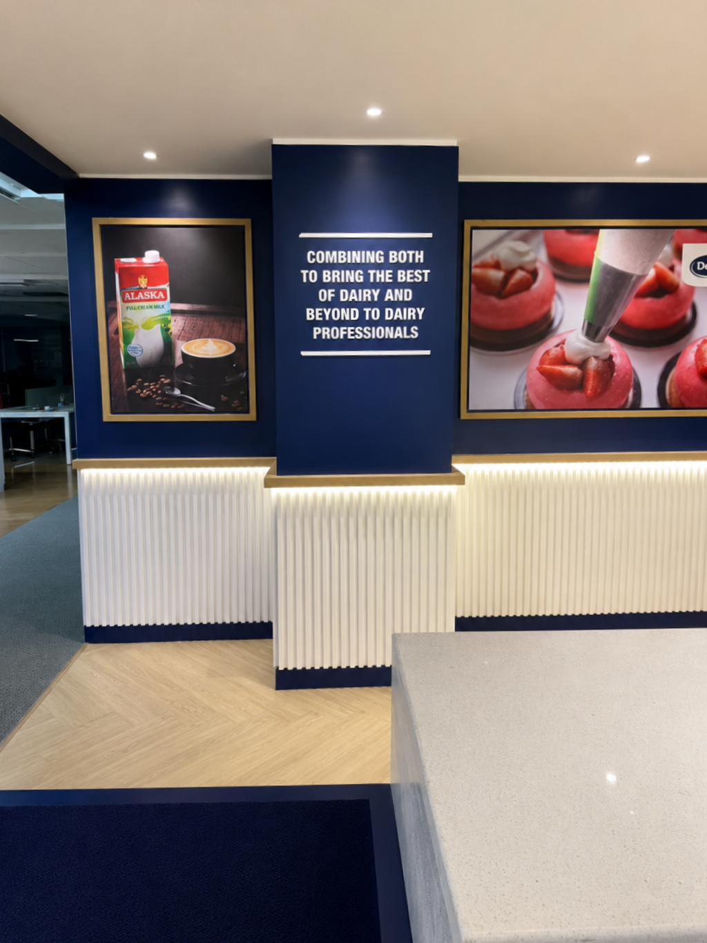 Alaska Milk Makati corporate office bar fit-out result by Manila Exhibition