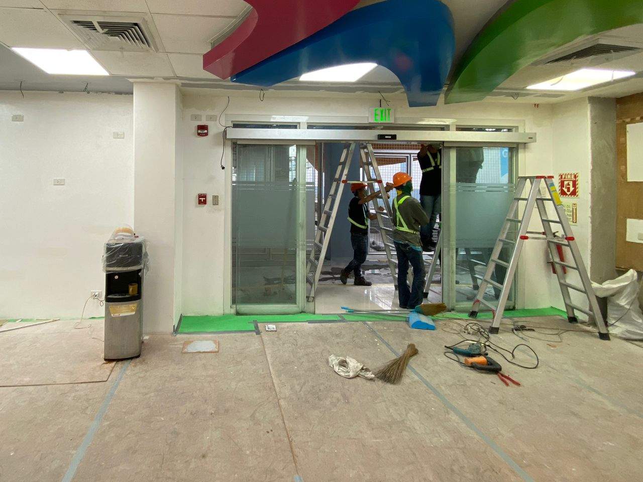 Commercial interior renovation dismantling stage by Manila Exhibition