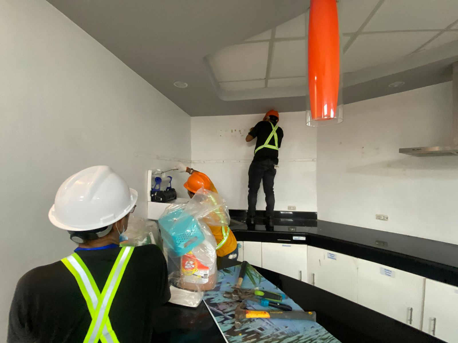 Commercial interior painting and surface preparation by Manila Exhibition