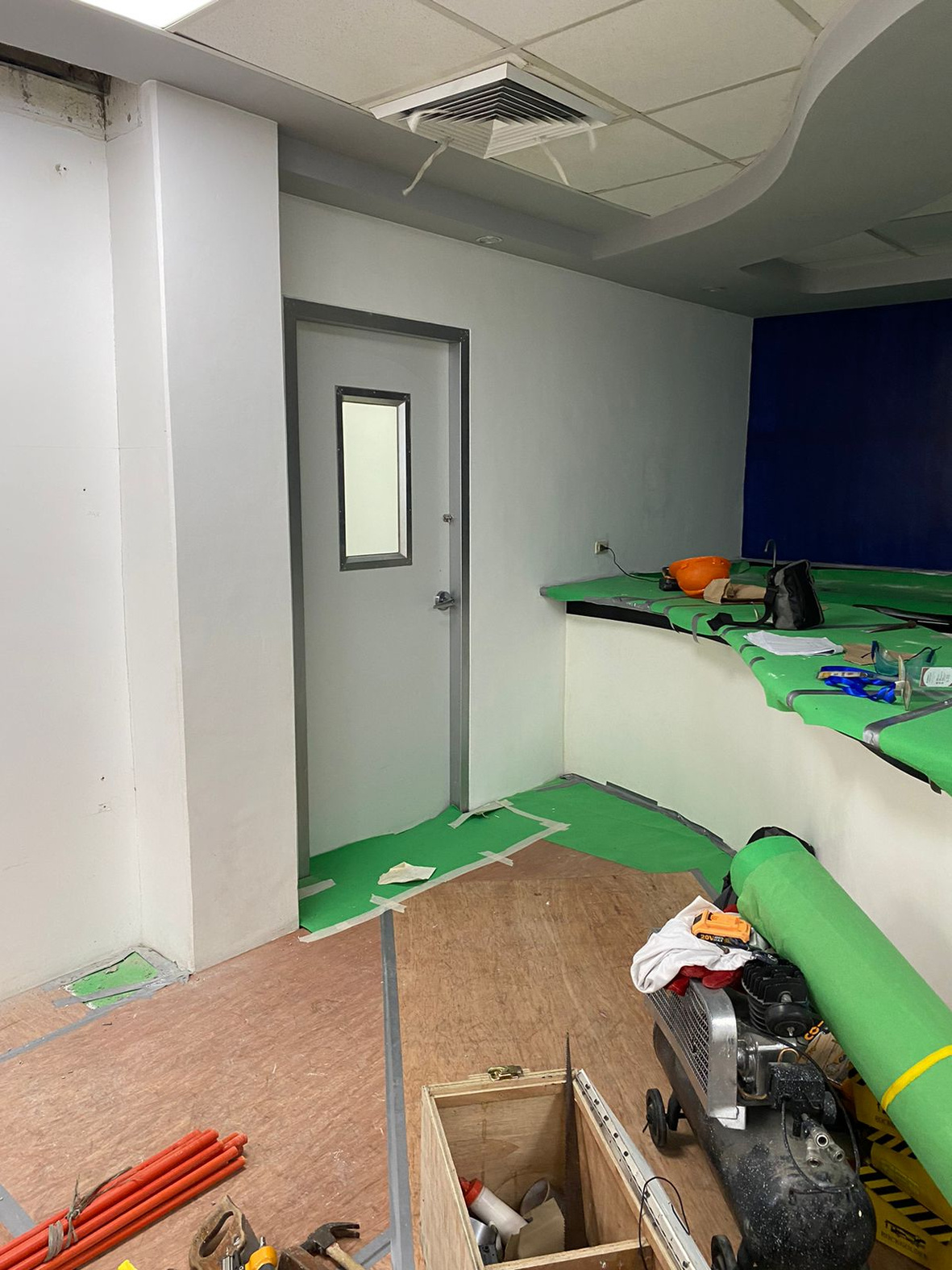 Commercial fit-out site protection by Manila Exhibition