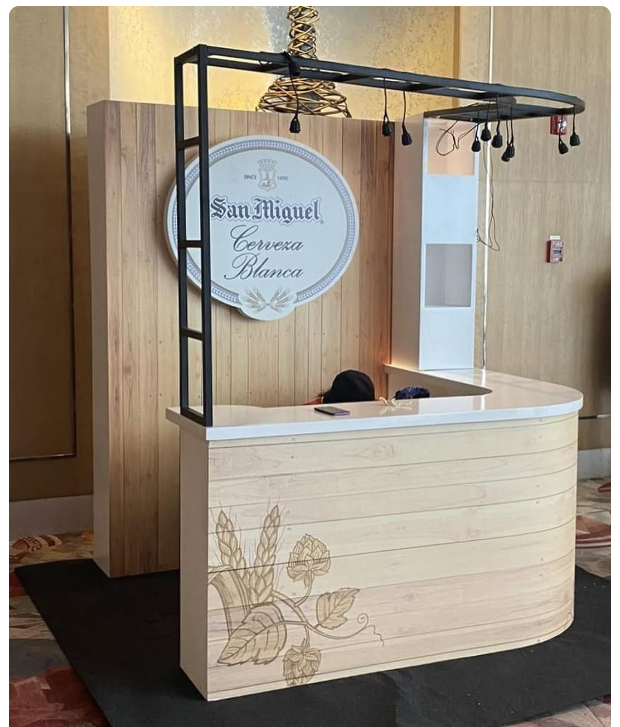 Food kiosk and product display counter by Manila Exhibition