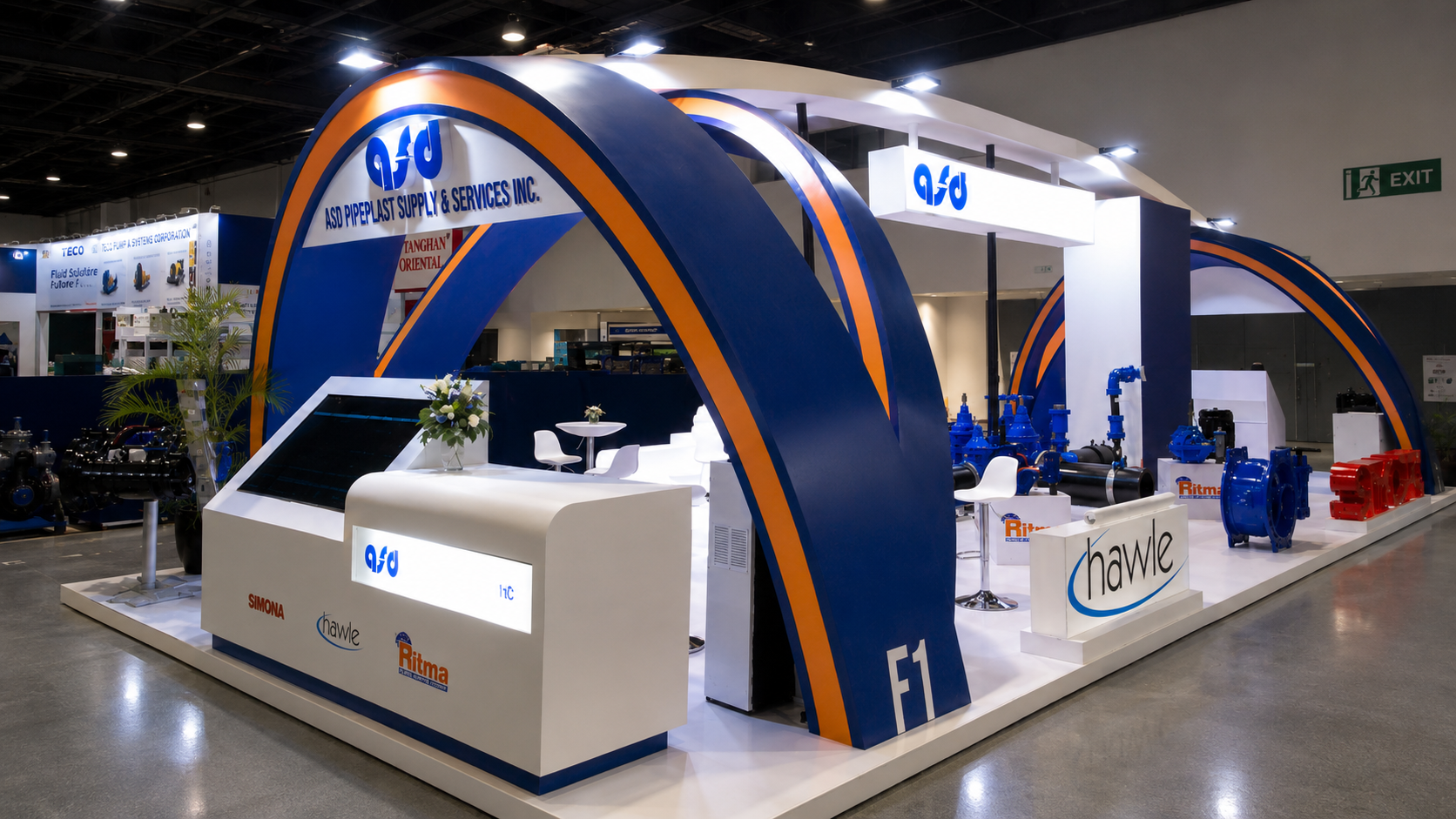 Hawle exhibition booth project by Manila Exhibition