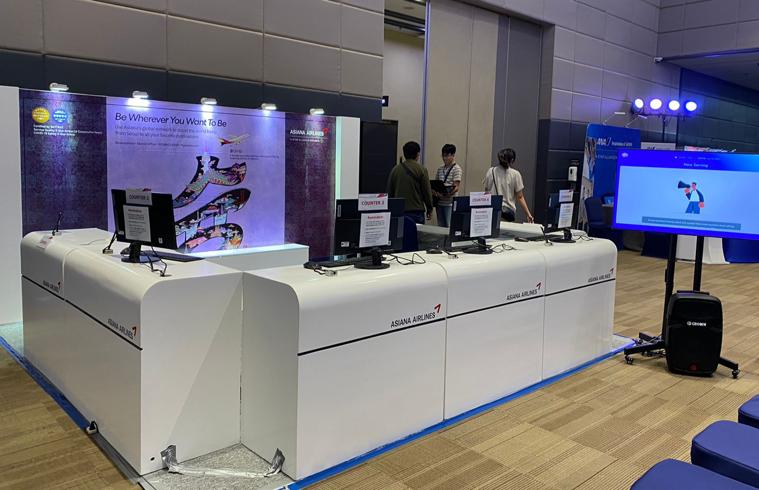 Asiana Airlines project work by Manila Exhibition and Event Contractor