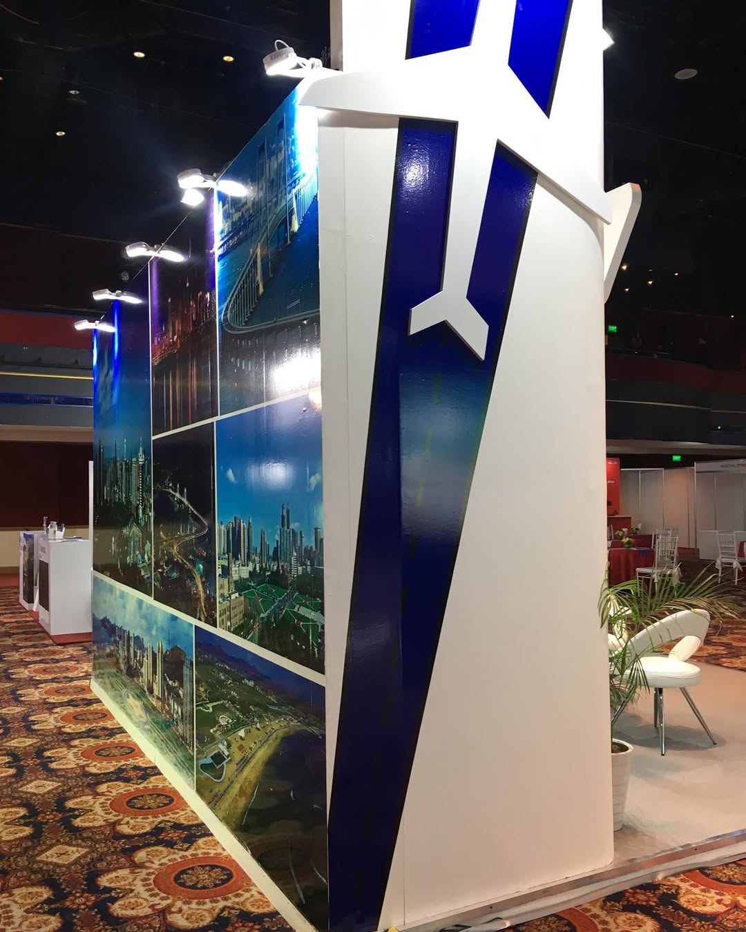 Dalian airport booth meeting area for Routes Asia by Manila Exhibition
