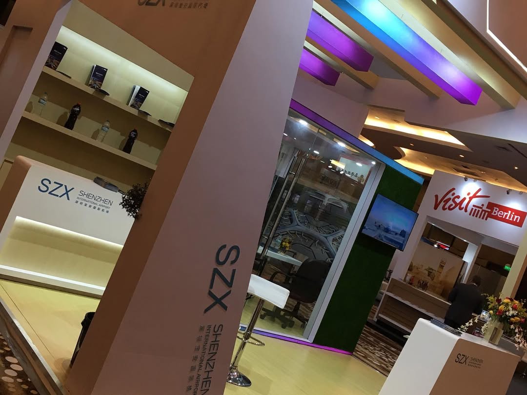 Shenzhen airport booth display for Routes Asia by Manila Exhibition
