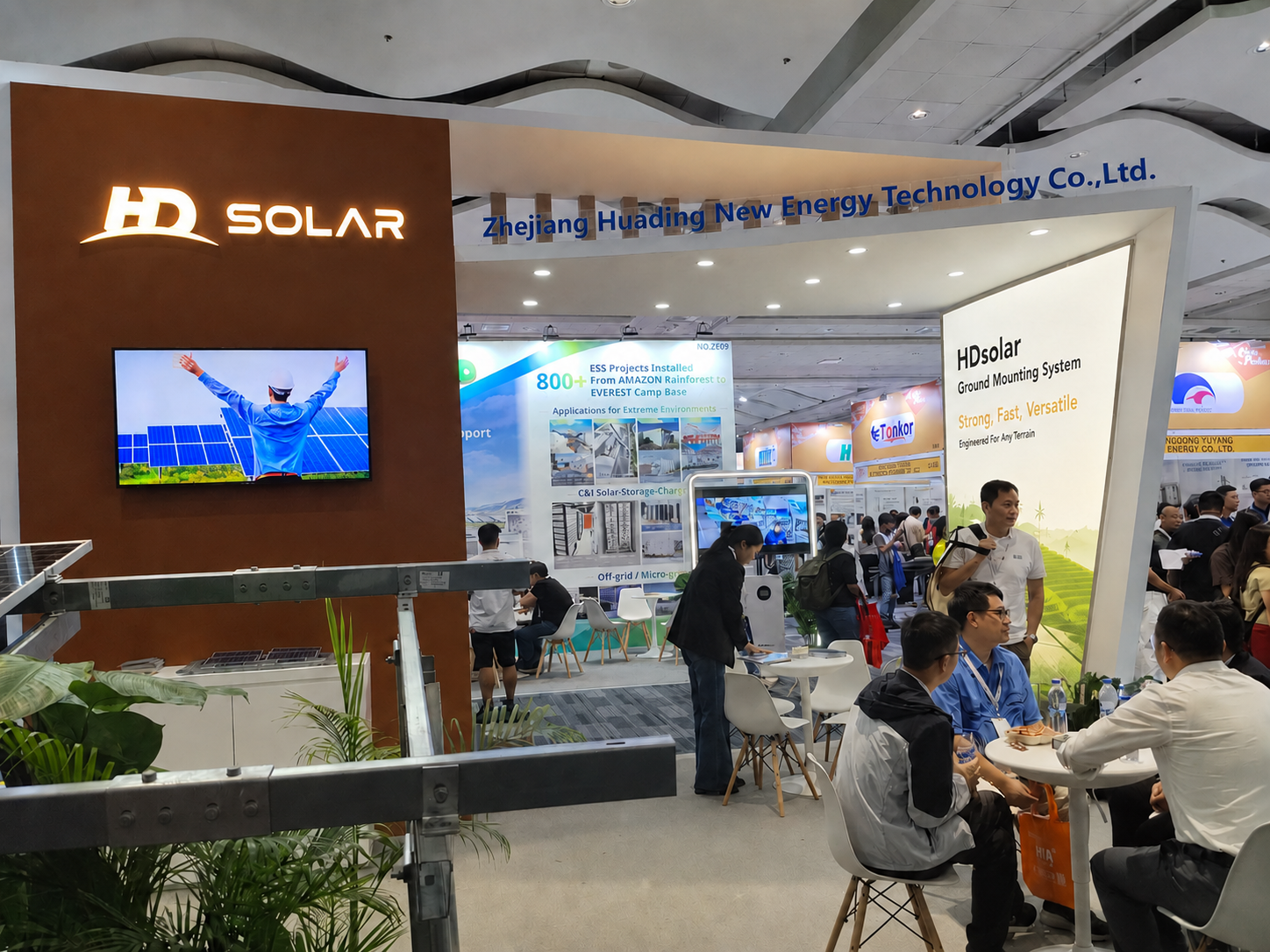HD Solar exhibition booth for Solar & Storage Live Philippines 2026 by Manila Exhibition