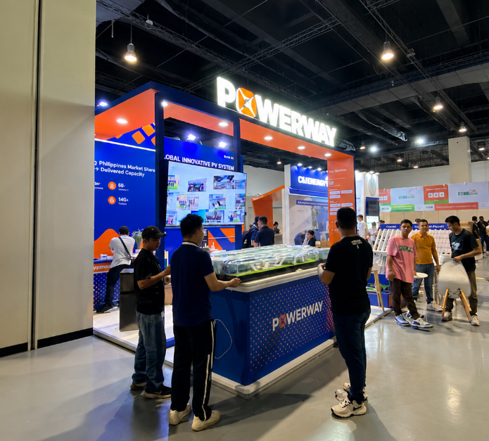 Powerway trade show booth display for Solar & Storage Live Philippines 2026